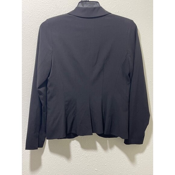 XOXO Women’s Black Blazer Size L Single Button Office Work Jacket - Picture 7 of 12